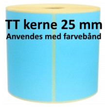 1 rulle 60R40TT3-25B Blå Papir Labels TT 25