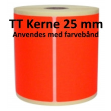 1 rulle 75R50TT3-25R Røde Papir Labels TT 25