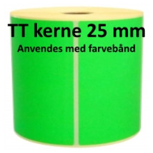 1 rulle 75R50TT3-25G Grønne Papir Labels TT 25