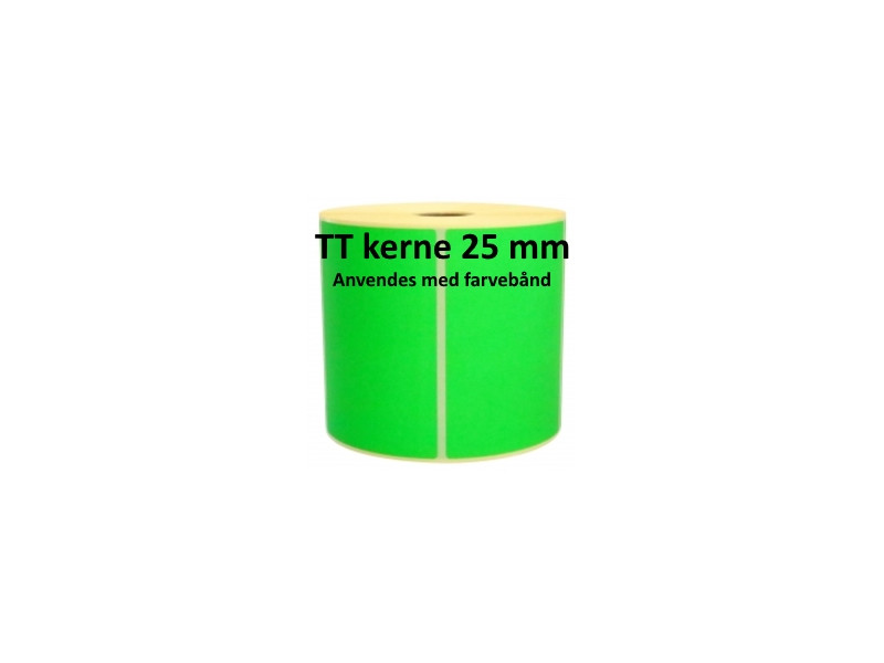 2 ruller 100R150TT3-25G Grønne Papir Labels TT 25