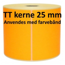 1 rulle 105R74TT3-25O Orange Papir Labels TT 25