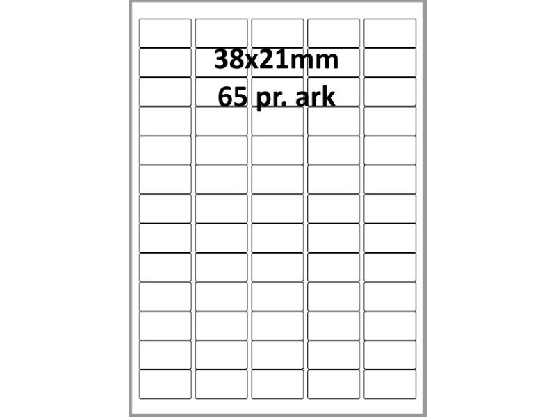 25 ark 38A21GPP1 Højglans Papir Inkjet Printer Bredde 31-60mm