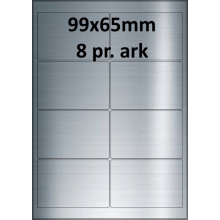 25 ark 99A65SP1-25 Sølvpolyester Bredde + 91mm