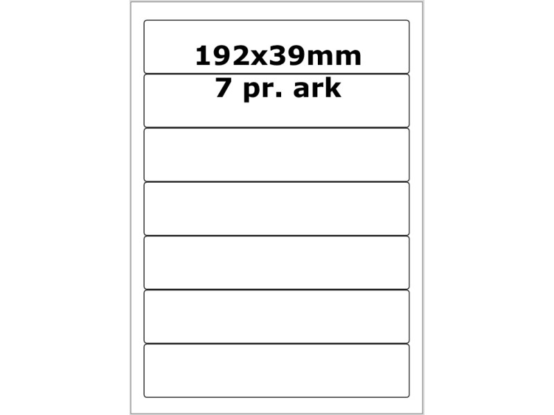 25 ark 192A39GPP1 Højglans Papir Inkjet Printer Bredde +91mm
