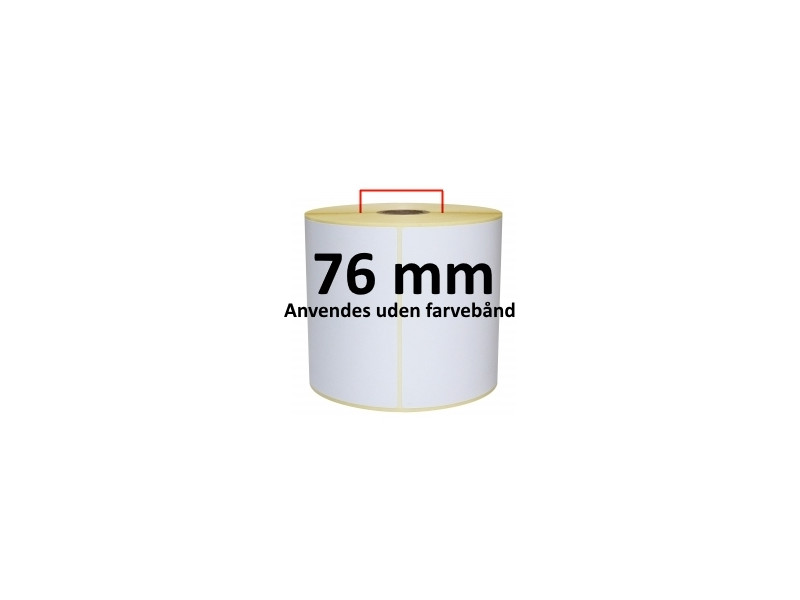 1 rulle 55R30DTU3-76 Hvid DT Kerne 76mm