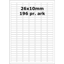 100 ark 2610m Hvid papir Bredde 00-30mm