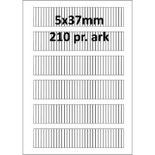 50 Ark 5A37H1 Hvid papir Bredde 00-30mm