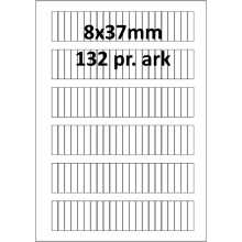 50 Ark 8A37H1 Hvid papir Bredde 00-30mm