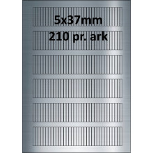 25 ark 5A37SP1-25 Sølvpolyester Bredde 00-30mm