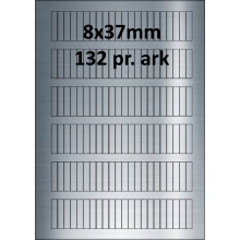 25 ark 8A37SP1-25 Sølvpolyester Bredde 00-30mm