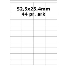 110 ark D18-021S Hvid papir Bredde 31-60mm