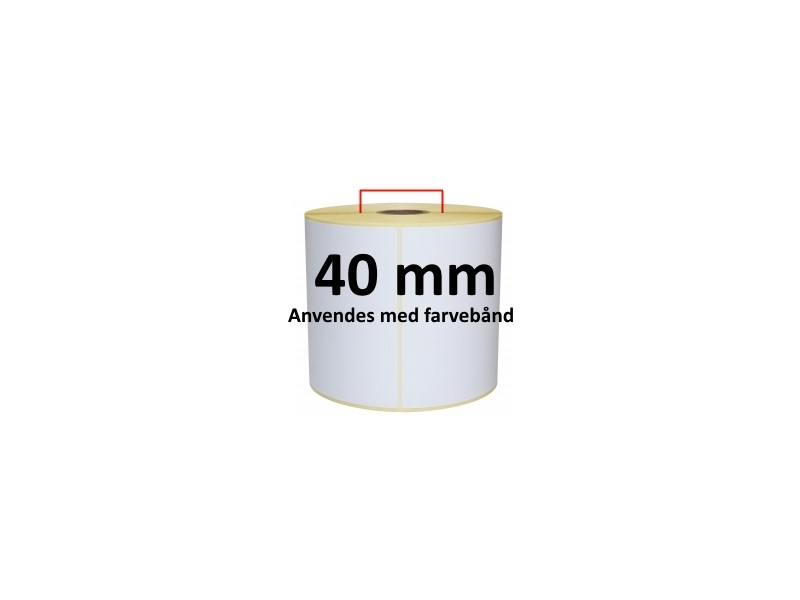 1 rulle 105R74TTU3-40 Hvid TT Kerne 40mm