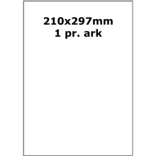 25 ark 210A297WEG3-25 Hvide Polyester Glossy Bredde +91mm