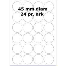 100 ark 31800018 Runde / Ovale Papir Labels