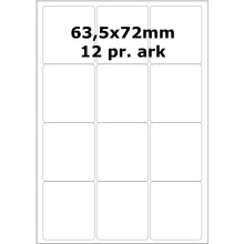 110 ark D7164S Hvid papir Bredde 61-90mm