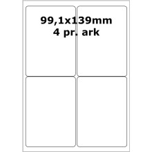 110 ark D7169S Hvid papir Bredde + 91mm