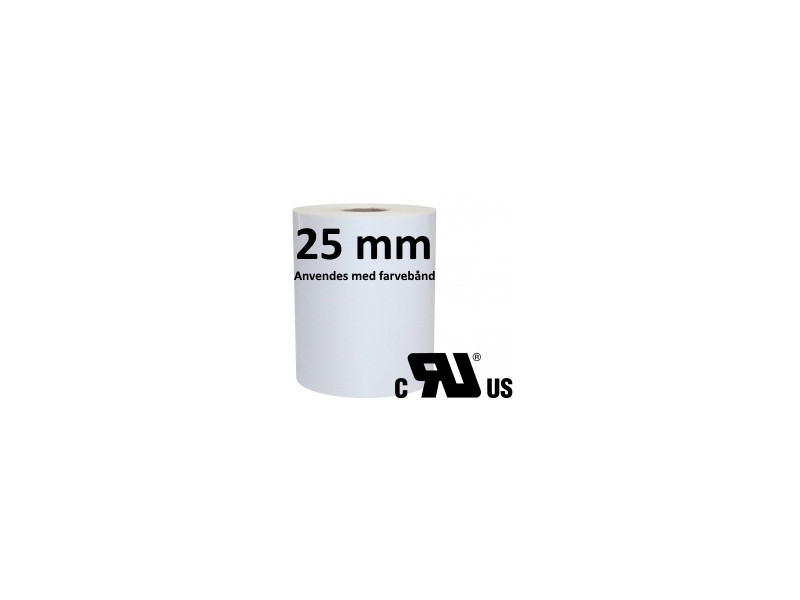1 rulle 50RPWE-TT3-25 Continuous Hvid Polyester Kerne 25