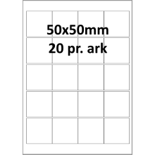 100 ark 50A50H1 Hvid papir Bredde 31-60mm