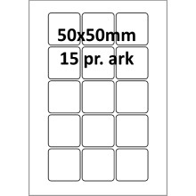 100 ark 50A50H3 Hvid papir Bredde 31-60mm