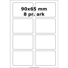 500 ark 90A65H3D Hvide Papir Labels -Volume køb