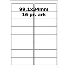 500 ark 99A34H3D Hvide Papir Labels -Volume køb