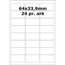 110 ark D7159S Hvid papir Bredde 61-90mm