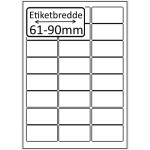 Sølvpolyester Bredde 61-90mm